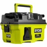Dulkių siurblys RYOBI - 18V ONE+ Workshop Vacuum Cleaner - 11.8 kPa - 11 L Collector - With Accessories & Adapter for ONE+ Tools - RV1811