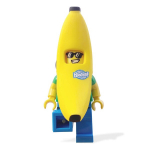 Raktų pakabutis su LED figūrėle Lego Banana Guy