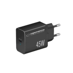 Esperanza greito maitinimo įkroviklis 45w usb-c pd 45w juodas