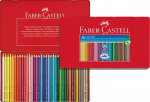 Spalvoti pie&scaron;tukai Faber-Castell GRIP 2001, 36 spalvų, metalinėje dėžutėje