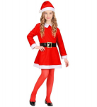 &bdquo;MISS SANTA&ldquo; flanelinė suknelė (suknelė, diržas, kepurė)