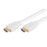 HDMI kabelis su Ethernet, 0.5 m, baltos spalvos