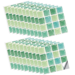 Tapetai, 30 vienetų Nuplė&scaron;kite ir priklijuokite lipnios vonios sienų plytelės Mozaikinių plytelių lipdukas10x10cm
