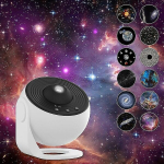 HD Focus Galaxy projector, baltas