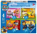 Dėlionė puzle Paw Patrol, 4 dėlionės