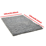 Žalios spalvos pūkuotas kilimas kambariui., 160 * 220 cm / 62,99 * 86,61 colio
