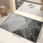 1 vnt. Paprastas Geometrinis Virtuvės Kilimėlis, Neslystantis, 50x80cm / 19,7x31,5 colio