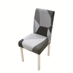 1/2/4/6 vnt. Elastingas Pilkas Kėdės Užvalkalas,  Magi&scaron;kasis miestas pilkas tinklelis