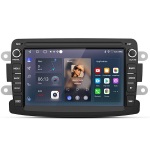 android 7 colių automobilinis radijo Junsun Dacia Duster Sandero Renault Captur gps navi wifi carplay bt fm rds swc dsp 2gb+64gb