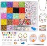 Xiangmall karoliukų rinkinys papuo&scaron;alų gamybai, 3 mm