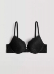 Ysabel Mora Lacey push-up liemenėlė 10133 juodas