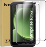 Ivoler 2 vnt. apsauginių stiklinių ekrano apsaugų, skirtų samsung galaxy tab active 5 / samsung galaxy tab active 3, 9h kietumo grūdinto stiklo ekrano apsauga, hd skaidri ekrano apsauga, atspari įbrėžimams