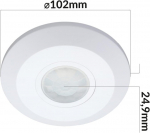 Orno Cr-258 led judesio daviklis vidaus 360 laipsnių ip20 bendradarbiavimas su led ap&scaron;vietimu, ry&scaron;kumo lux reguliavimas
