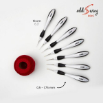 Addi 1.75 mm mini swing vą&scaron;elis, juodas