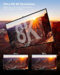 (2 vnt. pakuotė) Displayport 1.4 kabelis 240hz stouchi 2m/6.6ft dp1.4 palaiko 8k @ 60hz, 4k @ 60hz/144hz/120hz, 5k @ 60hz/120hz, 2k @ 165hz/240hz vesa freesync, g-sync, 32.4 gbit/s, hdr10 display port kabelis