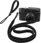 Arvok dirželis fotoaparatui per petį su rankiniu dirželiu, dirželis fotoaparatui, dirželis fotoaparatui per kaklą/petį, alpinistinis dirželis, skirtas Nikon Sony Fuji Micro Single Dslr fotoaparatams, Flat Rope Black
