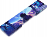 Attack Shark 68 klavi&scaron;ų cnc akrilo klaviatūros rie&scaron;o atrama, skaidri rie&scaron;o atrama, skirta 60% i&scaron;dėstymo mechaninei žaidimų klaviatūrai, ergonomi&scaron;ka rie&scaron;o atrama biurams, namams, mėlyna