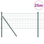 Euro tvora su 13 stulpeliais 0.6x25 m cinkuoto plieno žalia