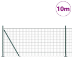 Euro Tvoros su 7 Flansuotais Stulpais 0.8x10 m Cinkuotas Plienas