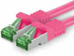 Cat7 tinklo kabelis - cat 7 ethernet kabelis, tinklo / interneto / dsl / modemo / mar&scaron;rutizatoriaus / hub patch kabelis, lan kabelis, raw kabelis, 10 gb/s (s-ftp pimf), patch kabelio rinkinys su rj 45 jungtimi, cat.6a