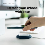 Elago Ms įkrovimo padėklas, suderinamas su magsafe įkrovikliu - suderinamas su iphone 16/15/14/13/12 serija ir kitais belaidžiu būdu įkraunamais mobiliaisiais telefonais, suderinamas su airpods 4/3/pro 2/pro (levandų spalvos)