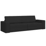Floor Sofa Bed 2-in-1 Juoda 245x150x60.5 cm Audinys