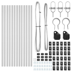 Tvora Stulpai 13 vnt &Oslash;32 mm 80 cm Cinkuotas Plienas