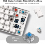 Rk Royal Kludge Rk61 Mechaninė Klaviatūra 60% Bluetooth/laidinė/2.4ghz