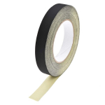 Sourcing map 20 mm acetatinė audinio juosta ne&scaron;iojamam kompiuteriui automobiliui gitaros remontui auk&scaron;tos temperatūros juosta juoda 30 m / 98,4 pėdos
