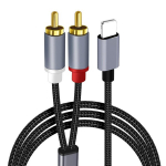 Rca kabelis, lightning į Rca kabelį, Ios į Rca lizdo aux audio adapteris, skirtas phone 13 13 pro 13 pro max 13 mini 12 12 pro max 12 mini 11 pro max xs x 8 7 (1m)