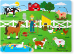 Melissa and Doug 10738 garsų dėlionė i&scaron; medžio - Oldmacdonald's ūkis