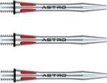 Winmau Astro Aliuminio Velenai Raudoni Trumpi (3 vnt.)
