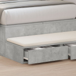 Lovos stalčiai Pilkas betonas 100x36,5x16,5 cm I&scaron; inžinerinio medžio