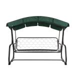 Sodo sūpynių stogelis Patio Ravenna D031-02CW 224x124 cm, poliesteris, žalia
