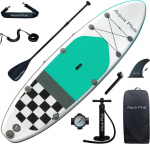 Aqua Plus 15 cm storio pripučiamas Sup lenta, tinkanti visiems įgūdžių lygiams, irklentė, irklas, pompa, Isup kelioninė kuprinė, pavadėlis, diržas per petį, jaunimui, suaugusiems