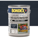 Lazūra nepermatoma labai auk&scaron;tai apsaugai - Antracito pilka RAL 7016 satino - BONDEX - 5 L