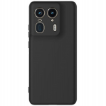 &bdquo;Shell&ldquo; kieto silikono (TPU) dėklas - juodas (Edge 50 Ultra 5G)