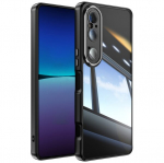 &bdquo;Mofan&ldquo; skaidrus kieto silikono (TPU) dėklas - juodas (Xperia 1 VI)