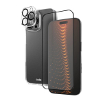 Apsauginis rinkinys iPhone 16 Pro Max skaidrus su stikliuku SBS