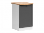 Virtuvinė spintelė BRW Junona Line D1D/50/82_P, pilka