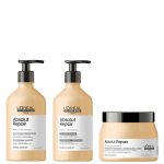 Loreal Absolut Repair Shampoo 500Ml New + Loreal Absolut Repair Conditioner 500Ml New + Loreal Absolut Repair Mask 500Ml New