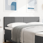 Lovos galvūgalis paprasto dizaino &Scaron;viesiai pilkas 160 cm aksominis audinys