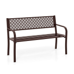 Costway Metalinis sodo suolas, 127 x 59 x 82 cm, rudas