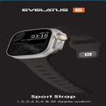&bdquo;Evelatus&ldquo; laikrodis 38 / 40 / 41 sportinis silikoninis dirželis, antracito pilkos spalvos