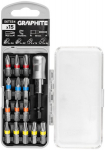 Graphite 15 vnt. antgalių rinkinys su magnetiniu laikikliu