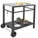 Grilio staliukas Vevor TB0110001, 100x64x83.5 cm, juodas