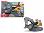 Žaislinis ekskavatorius su garso ir &scaron;viesos efektais Dickie Volvo, pilkas