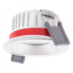 4/6/8W LED įleidžiamas &scaron;viestuvas, baltas, 3000K, IP65, dimeriuojamas, atsparus ugniai iki 90min.