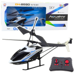 Nuotoliniu būdu valdomas sraigtasparnis su LED ap&scaron;vietimu Aviator DH-859D, baltas