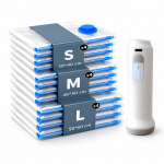 Vakuuminių mai&scaron;ų komplektas su elektriniu USB siurbliu, 13 dalių (4L + 4M + 4S)